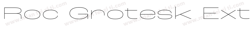 Roc Grotesk ExtraWide Black字体转换